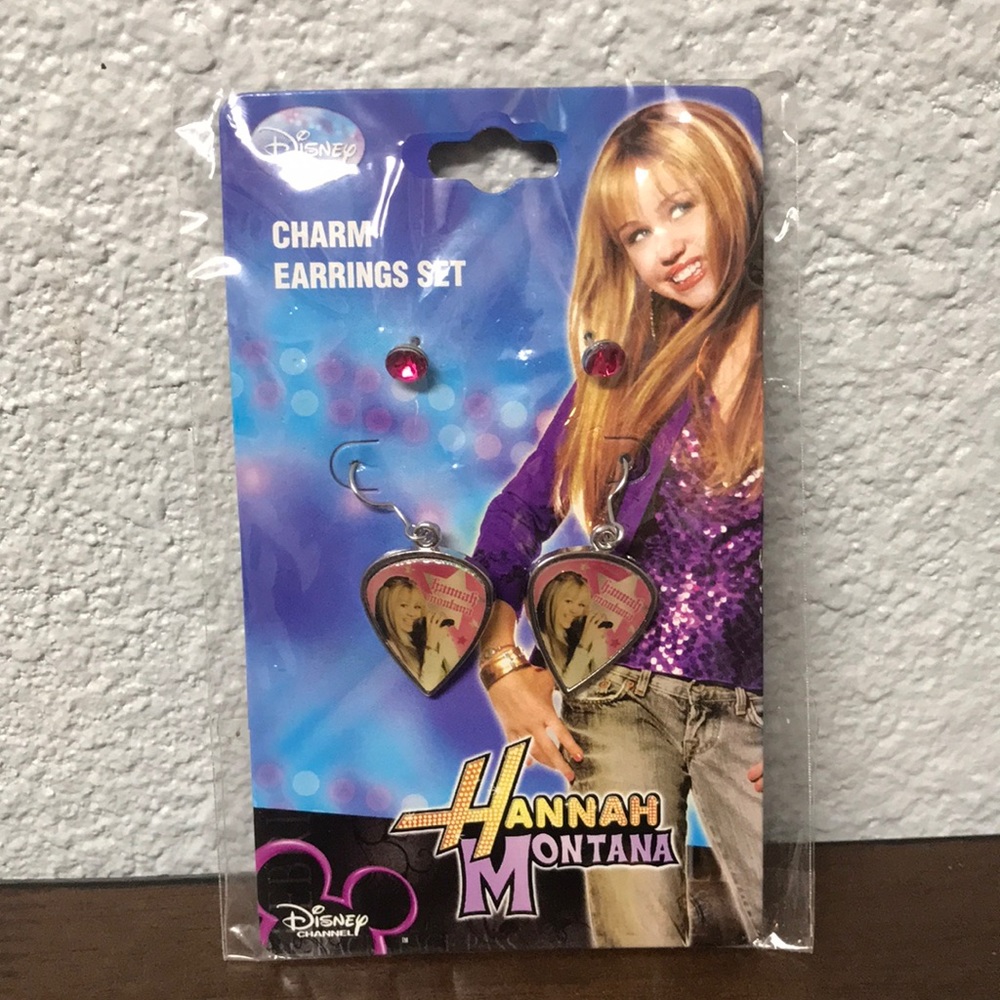 Hannah Montana charm earrings set
